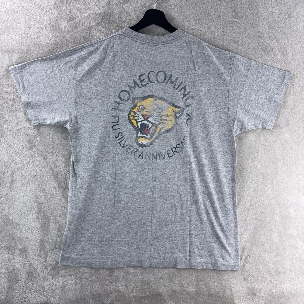 Vintage FIU Music Theater Homecoming T Shirt Mens Size XL Gray Graphic‎